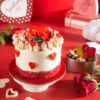 Valentine Redvelvet Eggless Cake 350gms