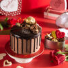 Valentine Ferrero Rocher Eggless Cake 350gms