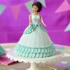 Baby Blue Barbie Cake