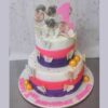 Butterfly Theme First Birthday Cake