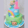 Cocomelon First Birthday Cake